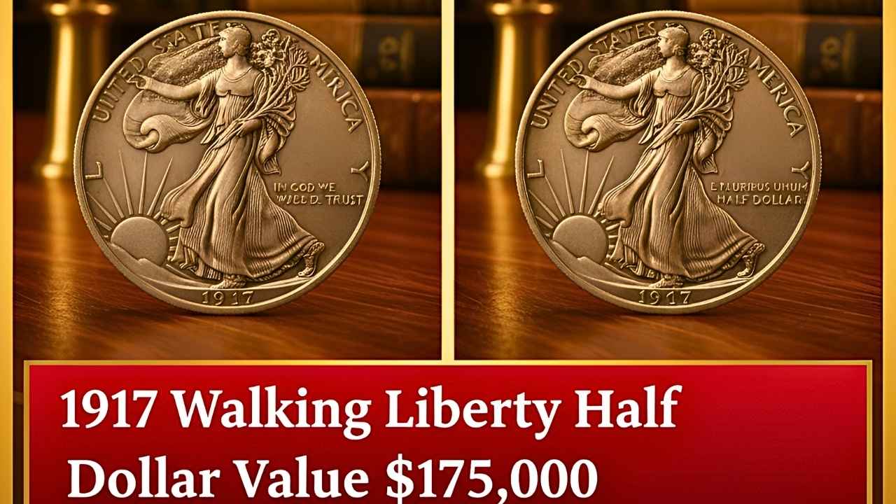 1917 Walking Liberty Half Dollar: Value Up to $175,000 & Rare Collectible Still in Circulation